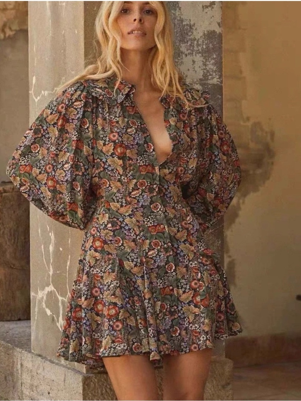 DOEN Camden Silk Dress Wildberry Small